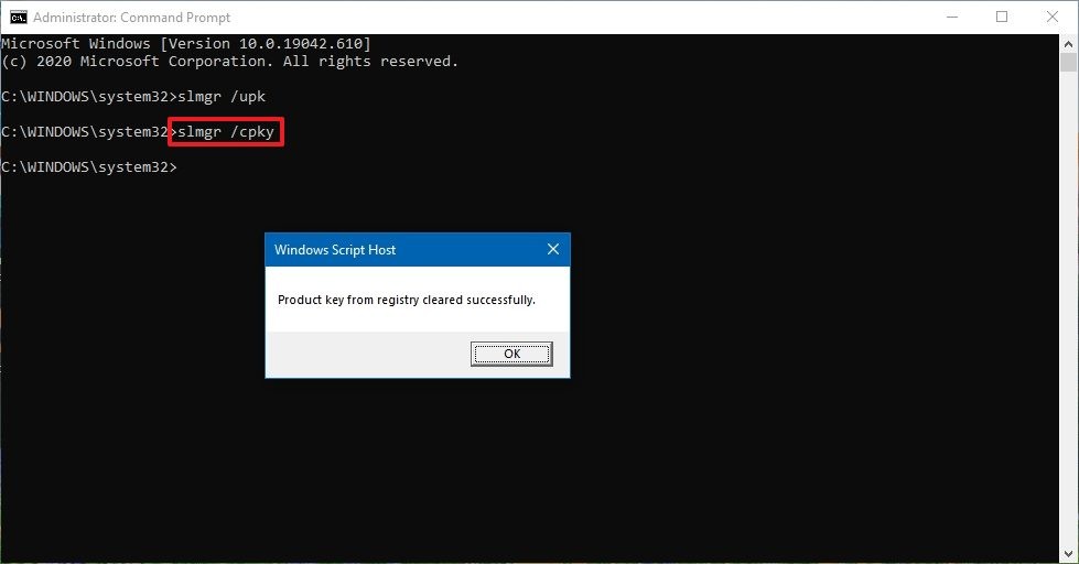 how to remove microsoft windows license from computer